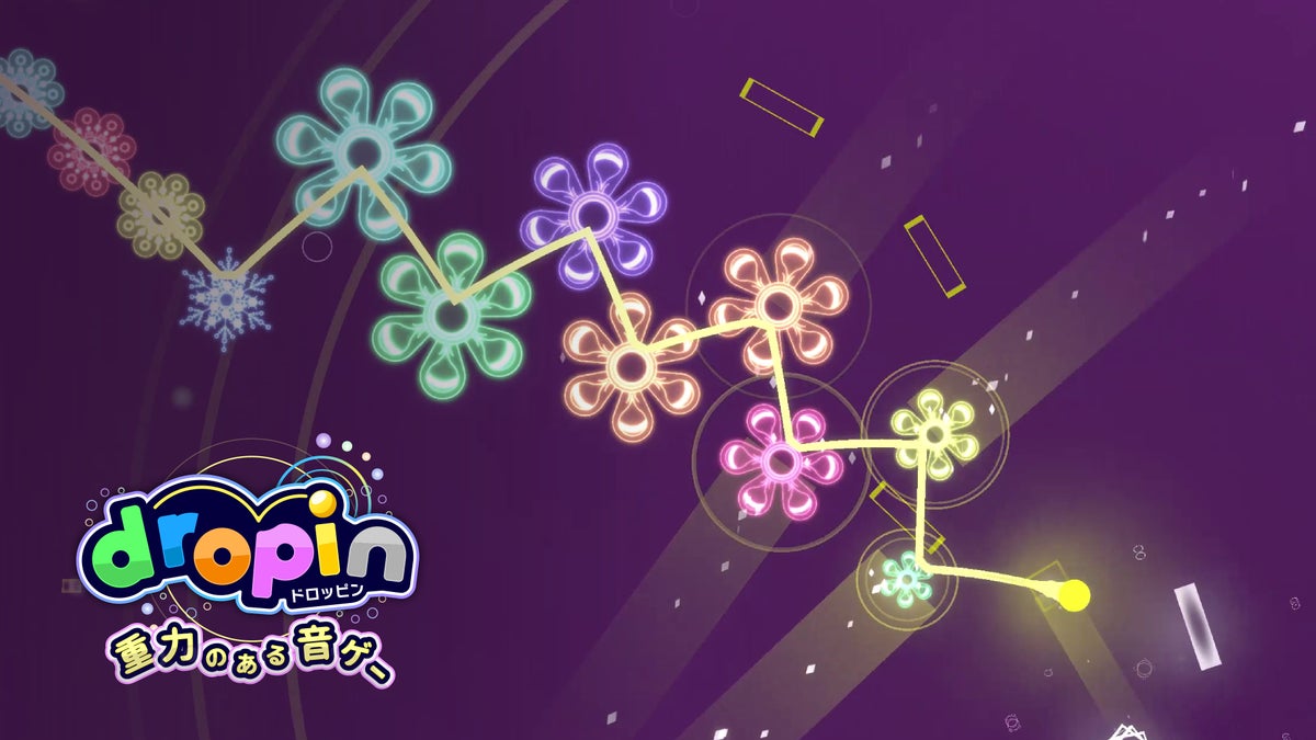 物理演算リズムゲーム『dropin』第2弾DLC「Nonaqua Collection Vol.II」配信開始、Nonaqua氏の新曲4曲を追加