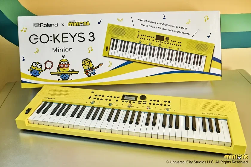 ミニオンと音楽を始めよう!Rolandから人気キャラクターコラボキーボード「GO:KEYS 3 Minion」が登場