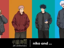 「niko and …」とアニメ『呪術廻戦』が5周年記念でコラボ！描き下ろしキャラが着こなす限定アイテムが9月29日発売
