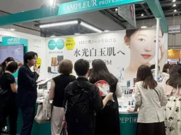 500店舗導入突破！「水光白玉肌」美容液PEPTIDERMが「ビューティーワールド 大阪」に初出展