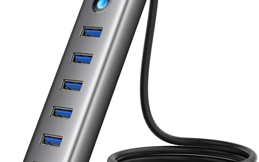 ORICO、7ポートUSB 3.0ハブを発表——最大5Gbps超高速転送・5V 3A Type-C電源ポートで安定接続・アルミ合金ボディ・ポケットサイズの携帯性
