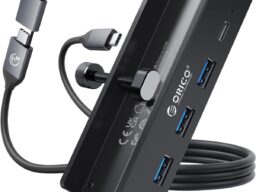 ORICO、クランプ固定式5-in-1 USB-Cハブを発表——工具不要でデスク・モニターに設置・5Gbps高速転送・セルフ/バスパワー両対応・アルミ合金製で省スペース