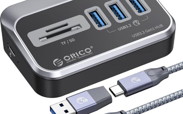 ORICO、SD/microSDカードリーダー内蔵5ポートUSBハブを発表——5Gbps高速転送・斜め設計・セルフ/バスパワー両対応・幅広い互換性