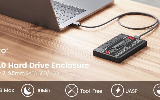 ORICO、レトロなヴィンテージデザインの2.5インチHDDケースを発表——UASP対応USB 3.0で従来比70%高速転送・工具不要3秒装着・ホットスワップ対応・幅広い互換性