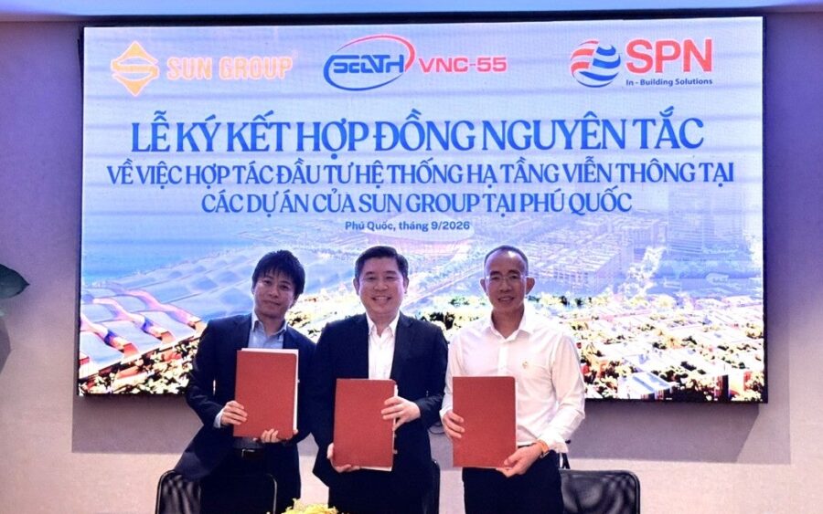 JTOWERのベトナム子会社SPN、Sun Group・OCKと協定書を締結 2027年APEC首脳会議に向けフーコック島の通信環境を整備