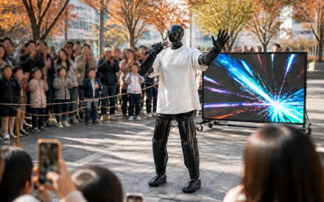 カラクリとHighlanders、音声AI×ヒューマノイドによる「AI大道芸人」を共同開発