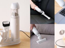 強力吸引とエアダスターの2in1！5種類のアタッチメントで用途も色々、充電スタンド付きコードレスハンディクリーナーを新発売