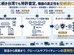 【日本・台湾で特許取得】サイカルトラスト、「SBOM（ソフトウェア部品表）」とブロックチェーンを利活用した機器の「真正性証明」技術を権利化。グローバルサプライチェーンのセキュリティ課題を解決へ