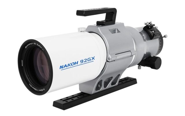 日本製SDガラスとEDガラスを使用した5群5枚ペッツバール式アポクロマート屈折望遠鏡NAKOH「92GX」発売